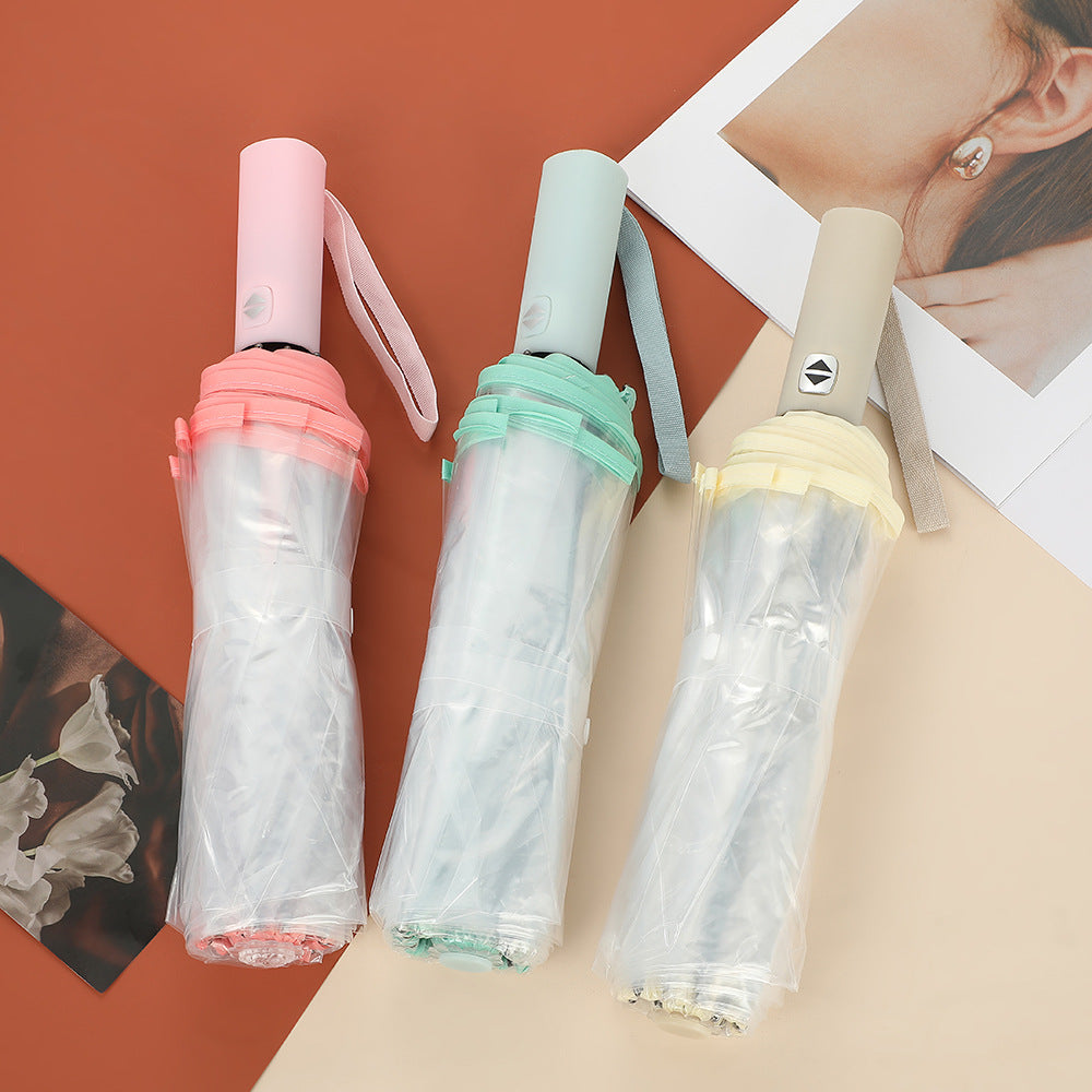 Unisex Automatischer Transparent-Regenschirm Karnz
