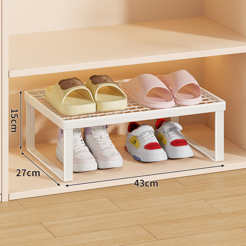 Stapelfähiger Mesh-Top Schuhregal Riser Organizer