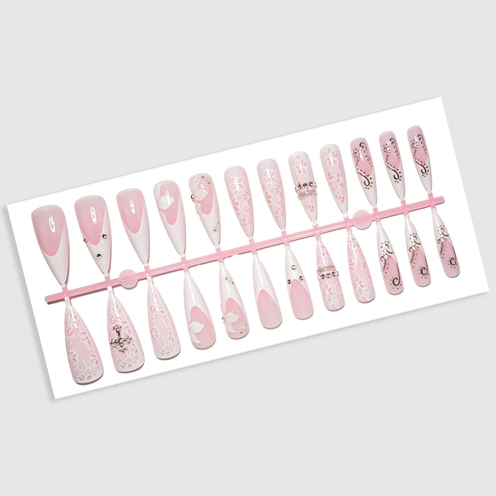 Elegantes Press-On Nagelkunstset
