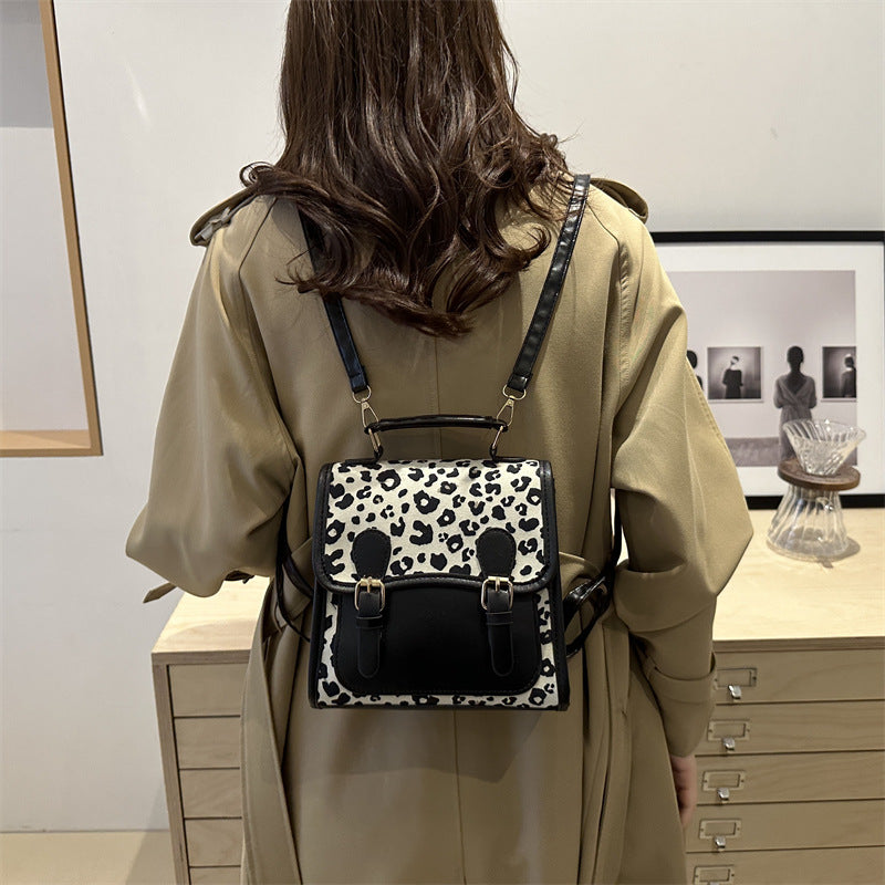 Chic Leopardenmuster Satchel Umhängetasche Karnz
