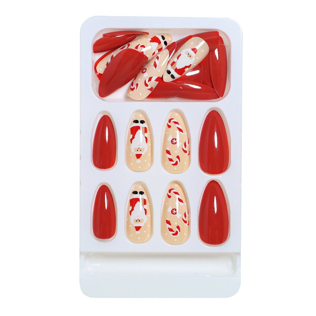 Festliches Santa Claus Press-On Nagelset Karnz