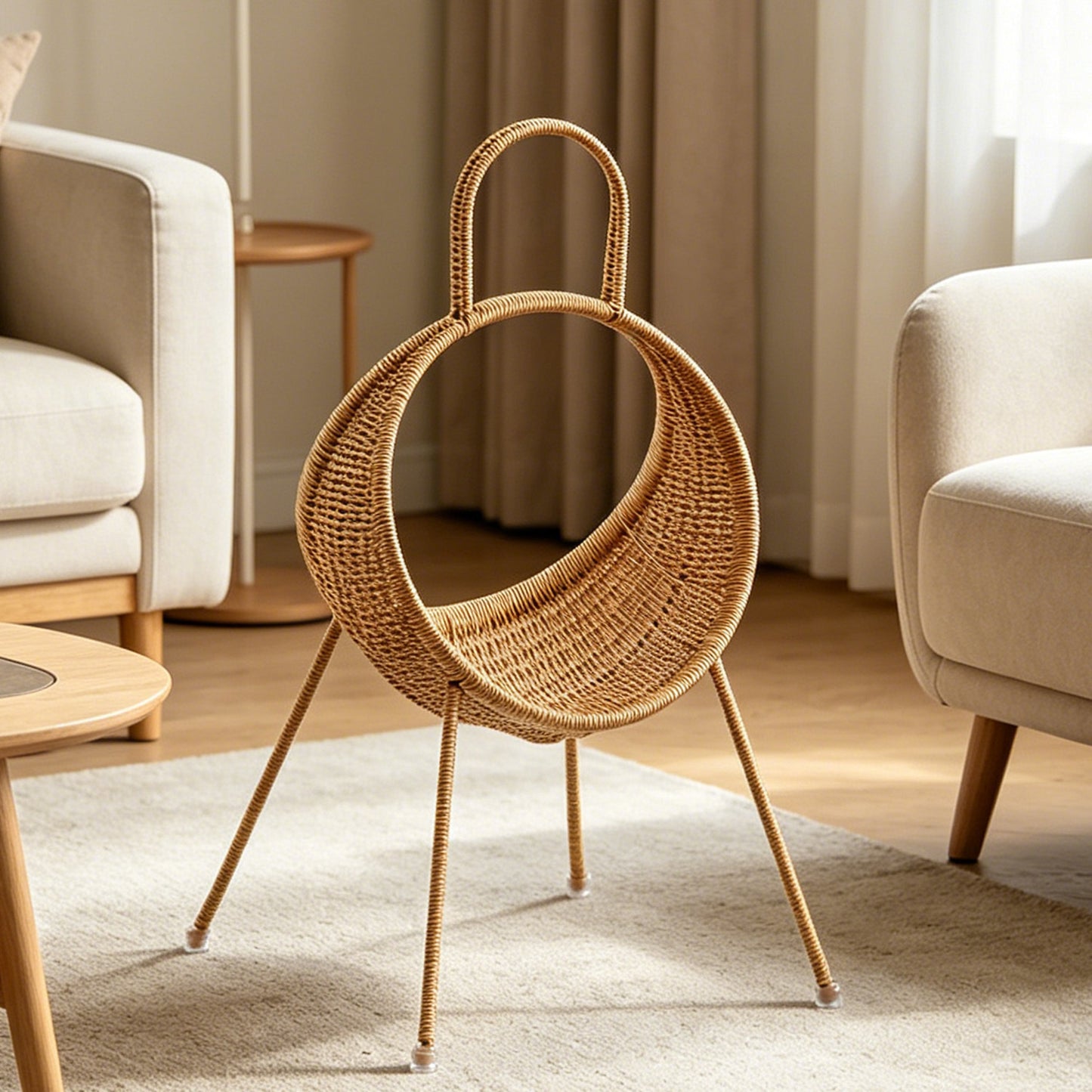 Unisex Designkorb mit geschwungener Form und ergonomischem Tragegriff Karnz