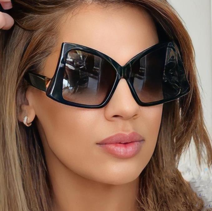 Damen oversized Sonnenbrille mit elegantem quadratischen Rahmen und schützendem UV-Schutz Karnz
