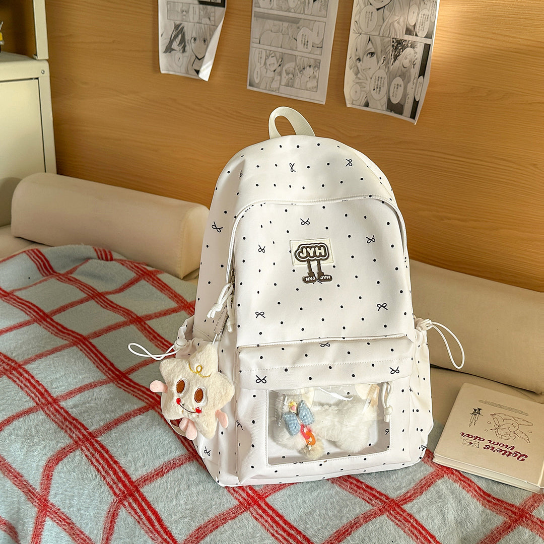 Süßer Punktemuster-Rucksack Karnz