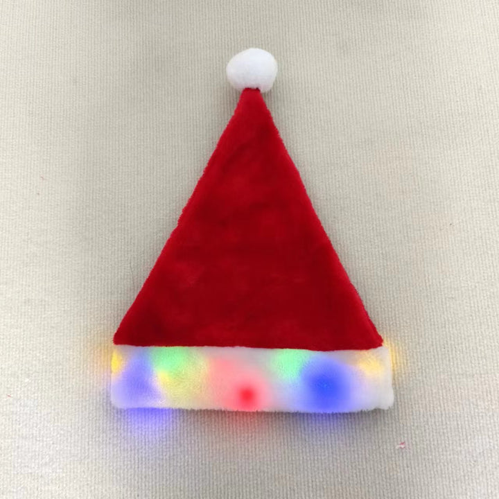 Leuchtende Weihnachtsmütze aus Plüsch