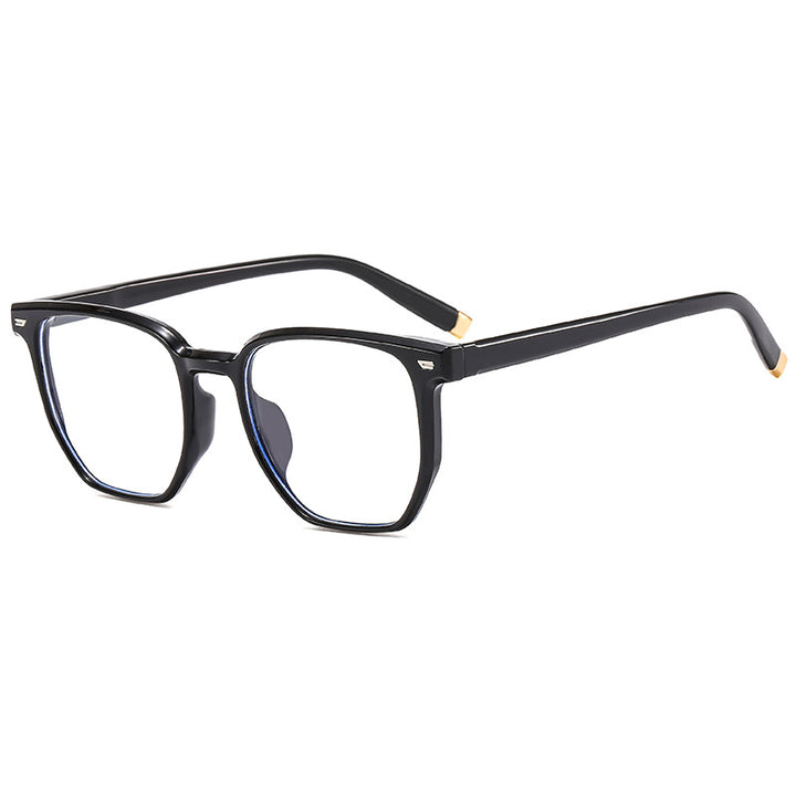 Damen modische transparente Sonnenbrille im eleganten Hexagon-Design Karnz