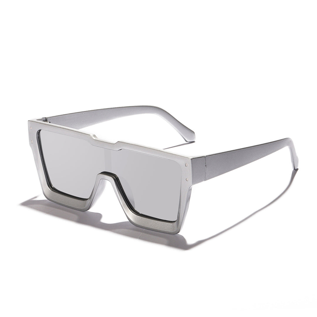 Damen statement Sonnenbrille mit breitem Rahmen und UV-Schutz Karnz