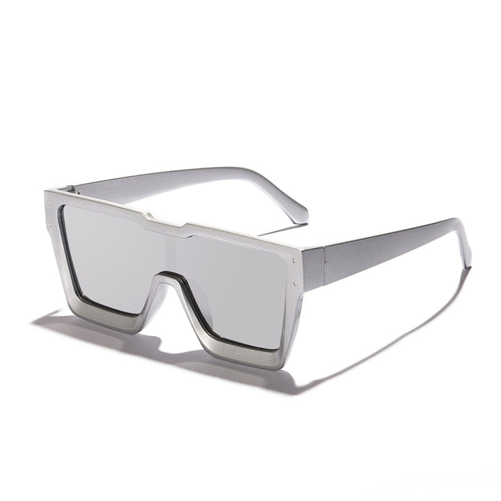 Damen statement Sonnenbrille mit breitem Rahmen und UV-Schutz Karnz