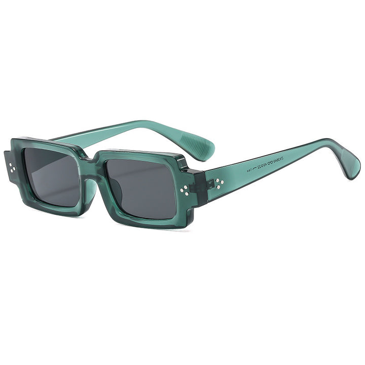 Fette rechteckige Rahmenbrille Karnz