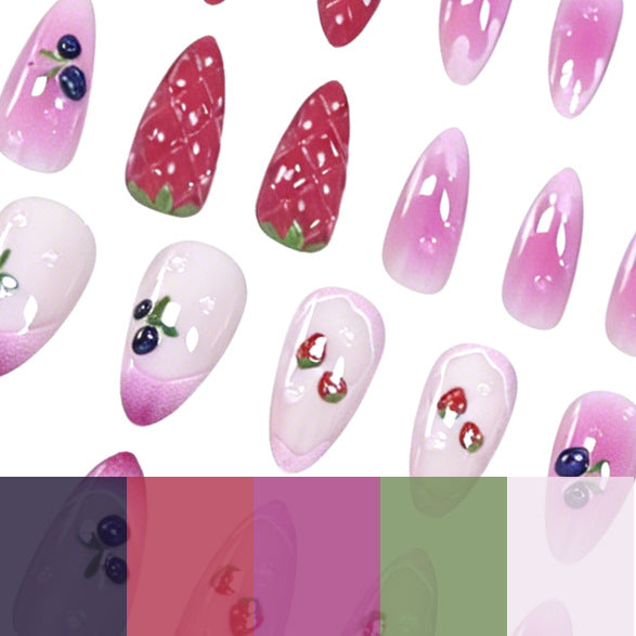 Künstlerische von Früchten inspirierte Nagelkunst Karnz