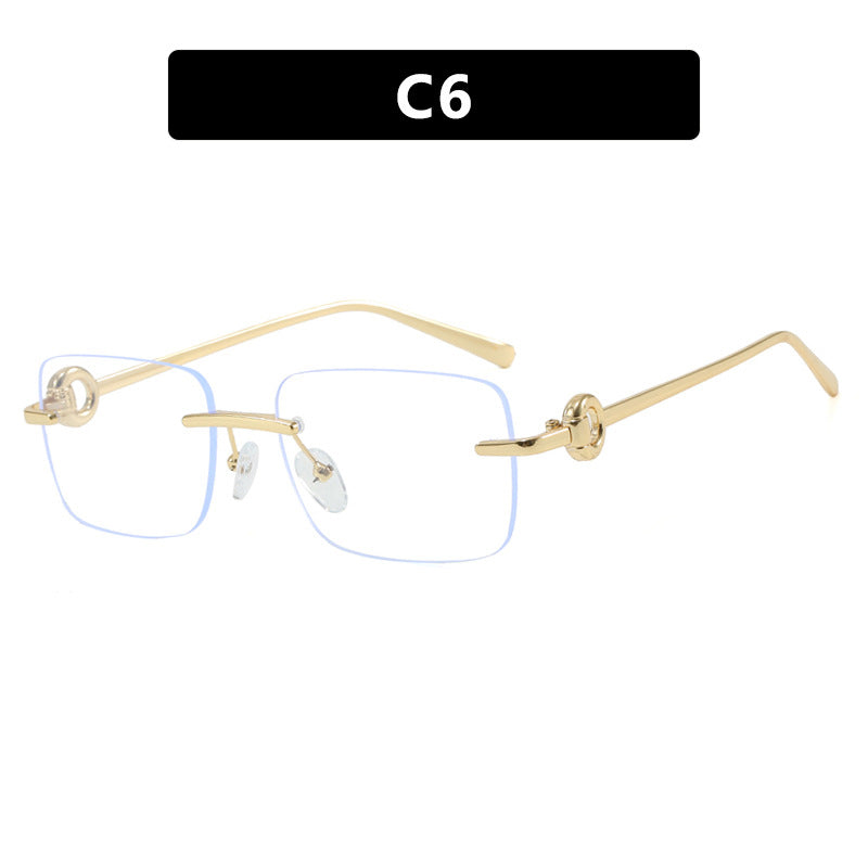 Damen modische geometrische Brille Karnz