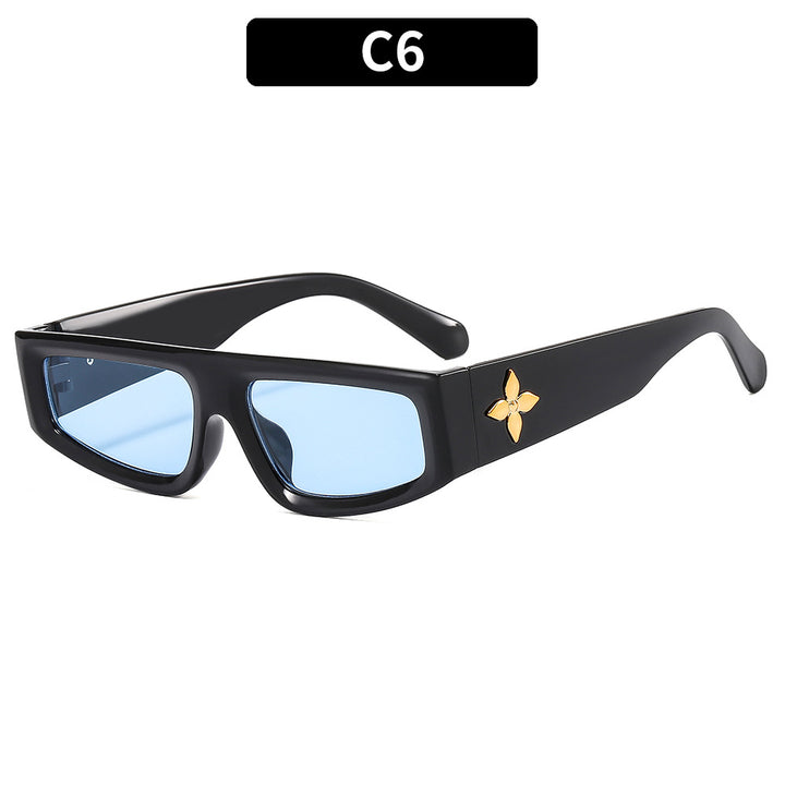 Modische, kantige Sonnenbrille