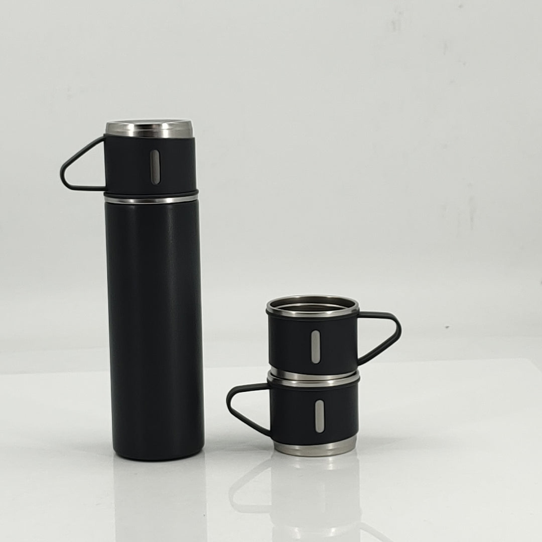 Damen Isolierflasche mit integrierten Tassen Karnz