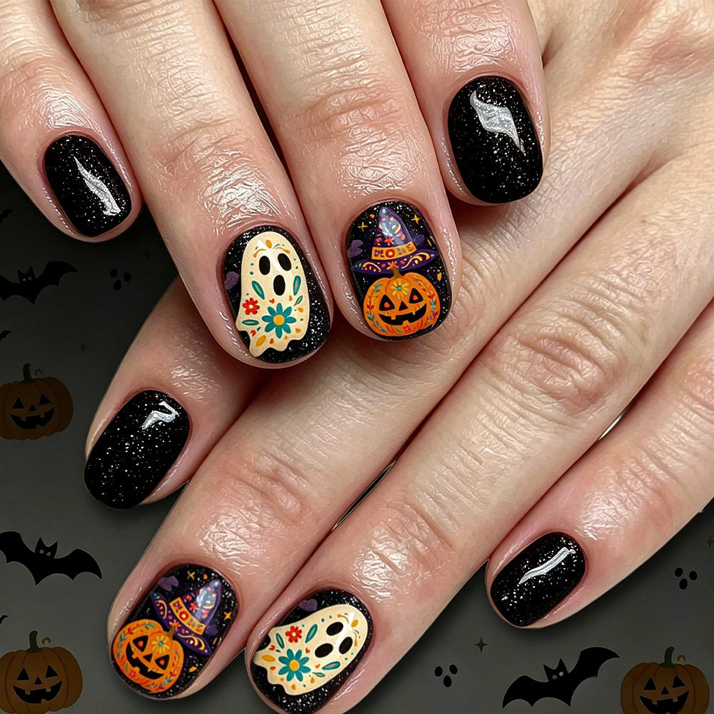 Halloween-Themen Press-On Nagelkunst Karnz 1787542717