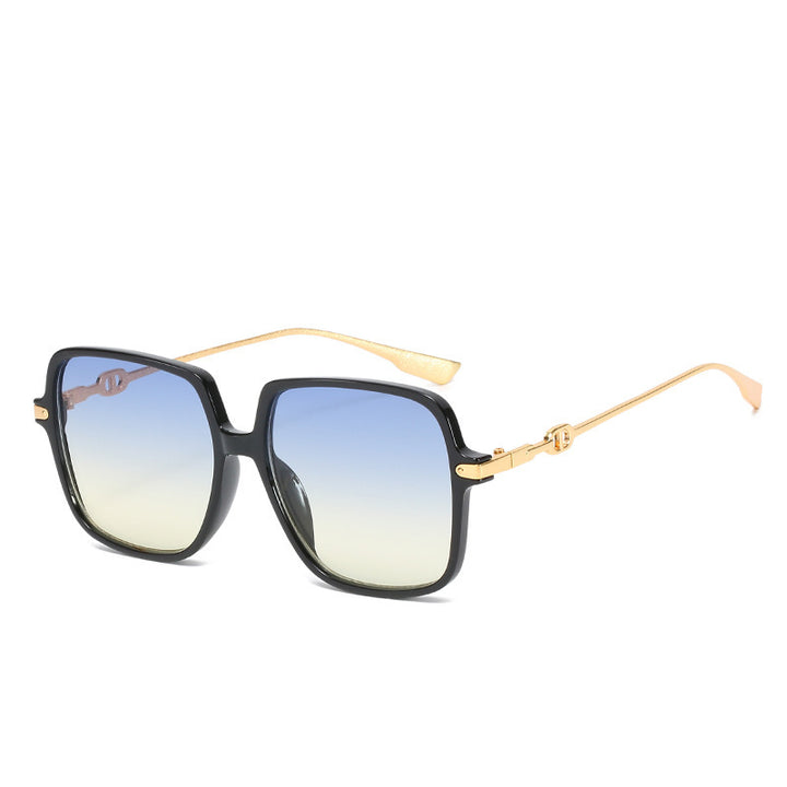 Oversized Chic Quadratrahmen Sonnenbrille Karnz