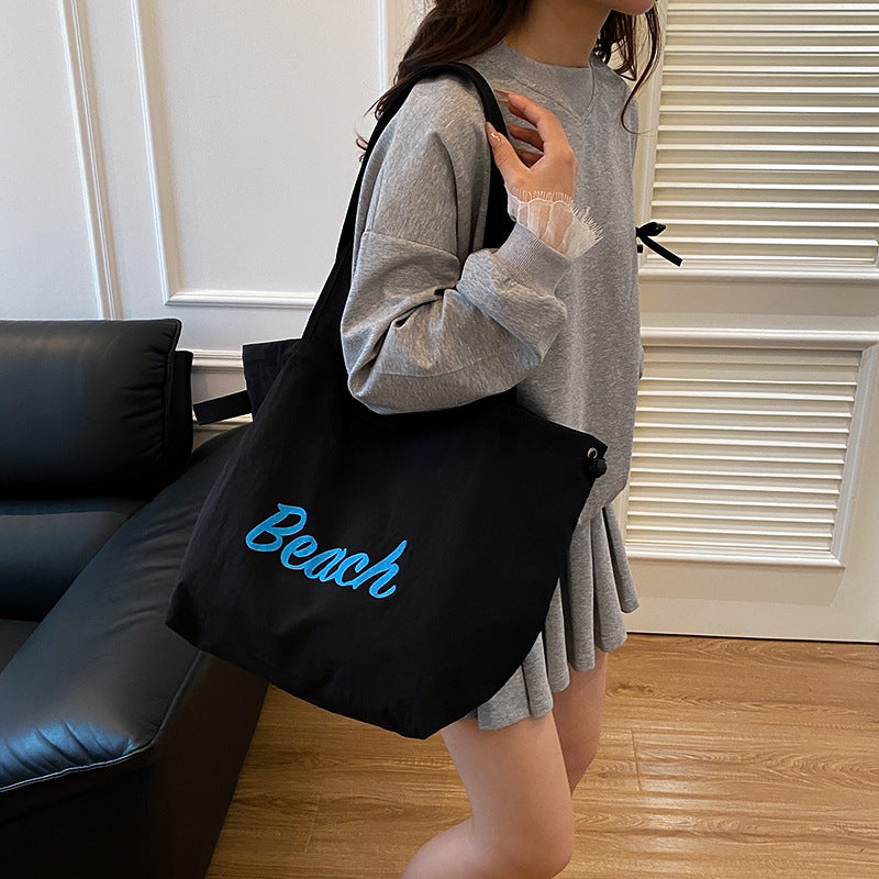 Geräumige Canvas-Shopper-Tasche Karnz