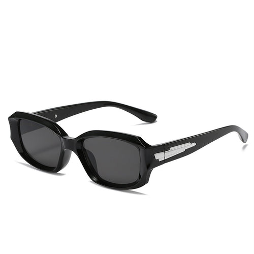 Retro-inspirierte winkelförmige Sonnenbrille mit einzigartigen dekorativen Details Karnz