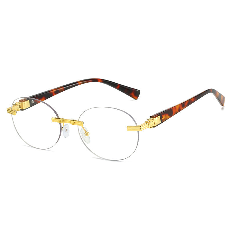 Damen modische Sonnenbrille mit transparentem Rahmen und flexibler Nasenauflage Karnz