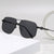 Damen stylische oversized Sonnenbrille mit diamantförmigem Rahmen Karnz