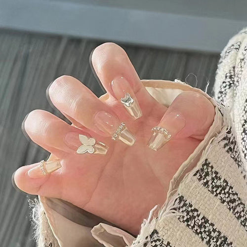 Künstlerisches Press-On-Nagelkunst-Set Karnz