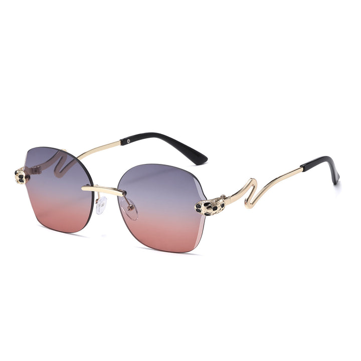 Einzigartige geometrische Rahmen-Sonnenbrille Karnz