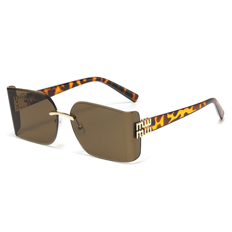 Elegante Übergroße Quadratische Sonnenbrille