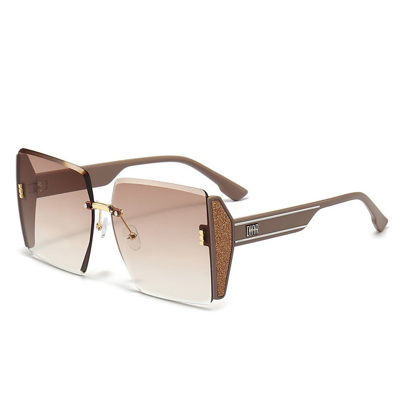 Damen geometrische Fashion-Sonnenbrille Karnz