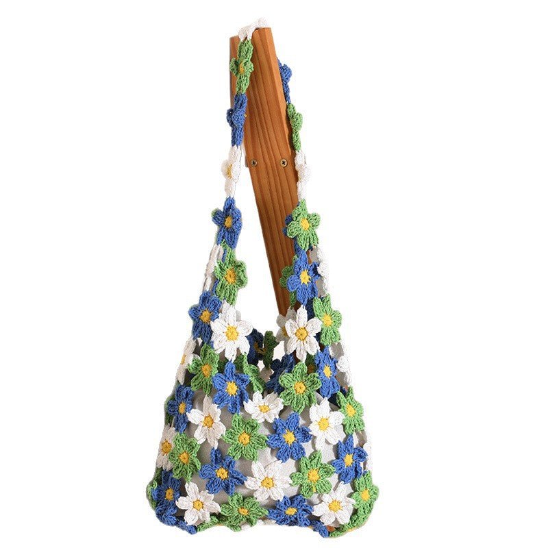 Damen Handgearbeitete Blumen-Umhängetasche Karnz