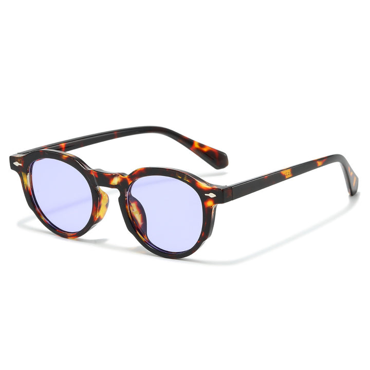Stylische Retro-Ovalrahmen-Sonnenbrille Karnz