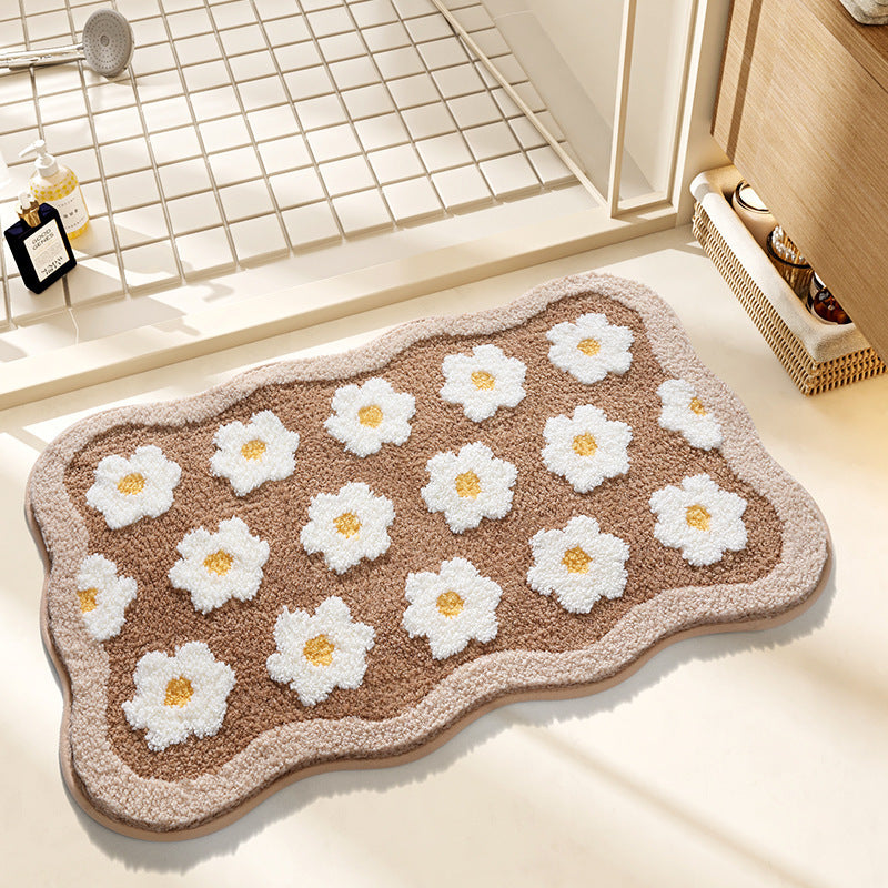 Floral Design Badteppich Karnz