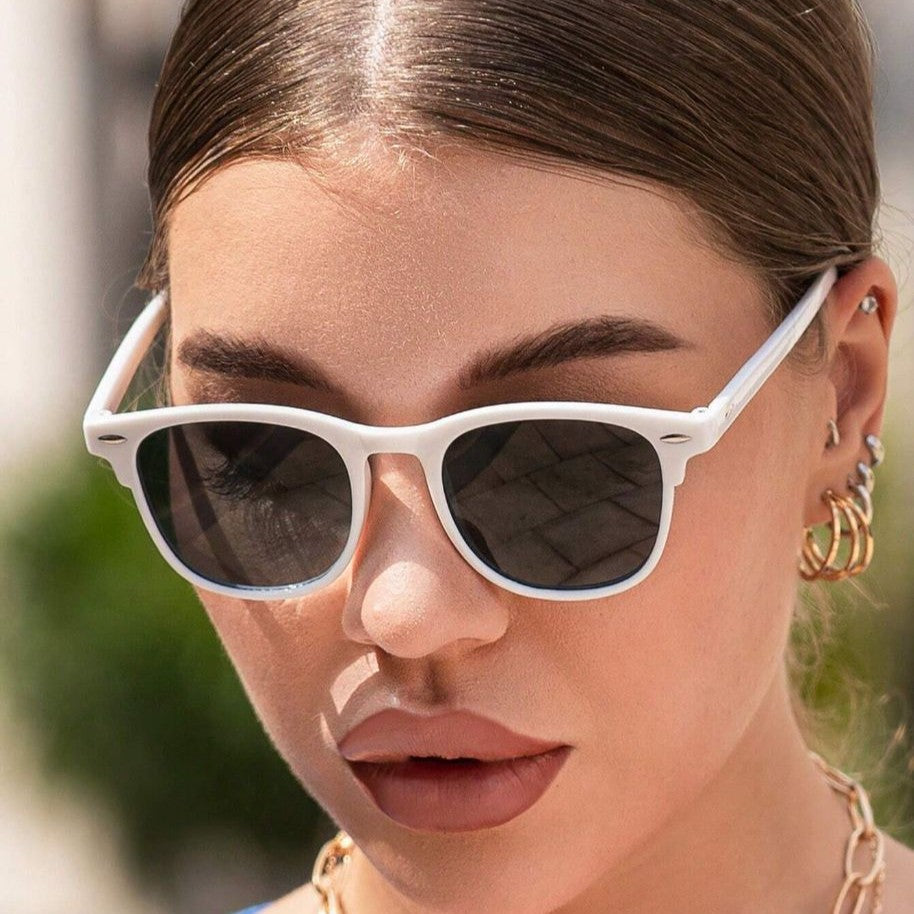 Damen trendige Transparente Sonnenbrille Karnz
