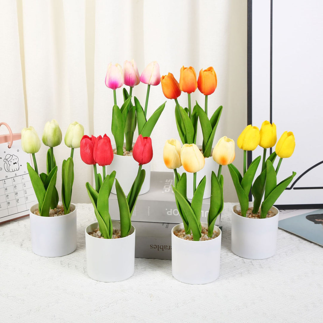 Realistisches Tulpenblumenarrangement