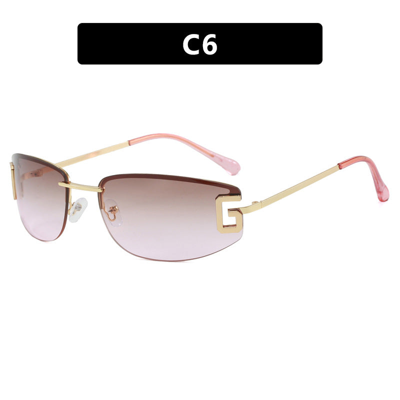Damen futuristische Sonnenbrille mit sportlichem Design und UV-Schutz Karnz