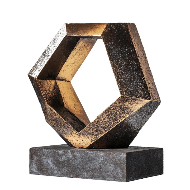 Abstrakte dekorative Holzskulptur