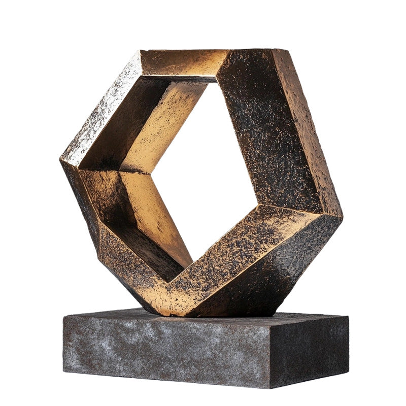 Abstrakte dekorative Metallsäule