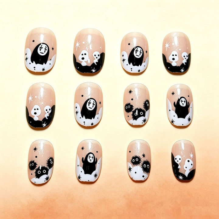 Halloween-Themed Fun Press-On Nail Art Karnz