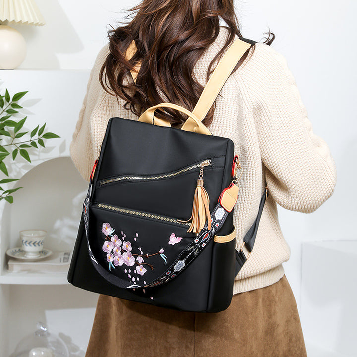 Stylische Bestickte Rucksack Karnz