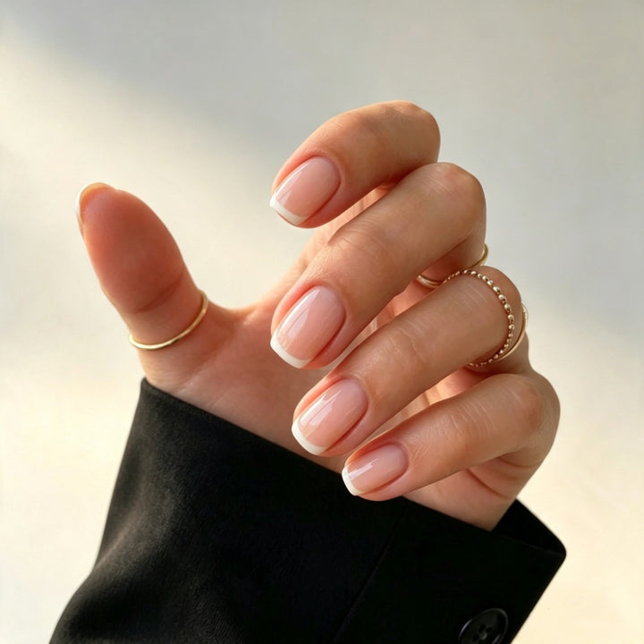 Elegantes Press-On-Nail-Set mit Französischen Spitzen Karnz