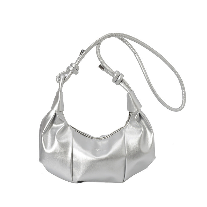 Stylische Falten Schultertasche Karnz