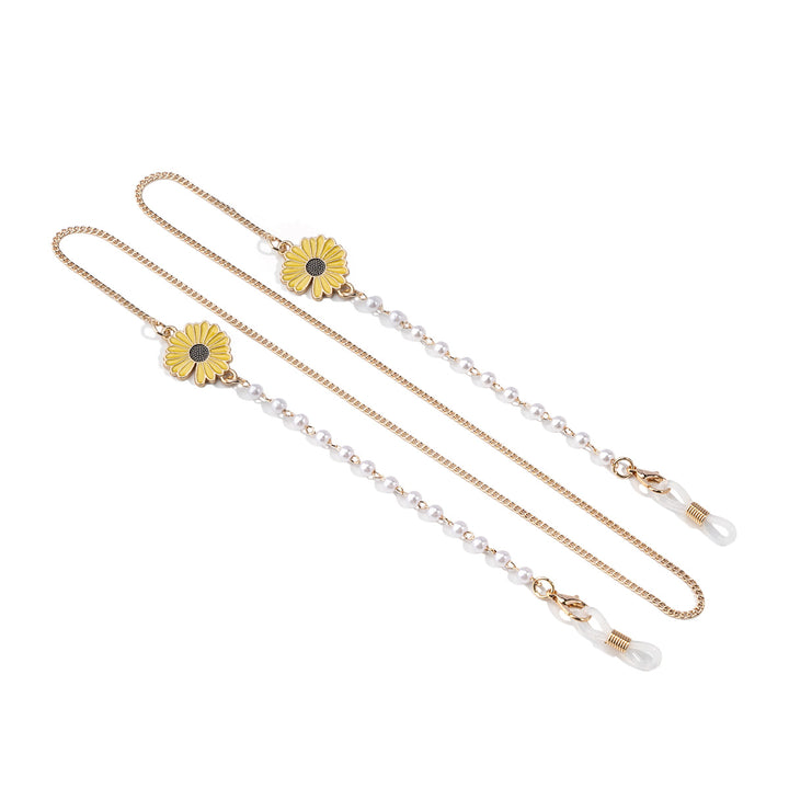 Blumen Design Brillen Kette Karnz