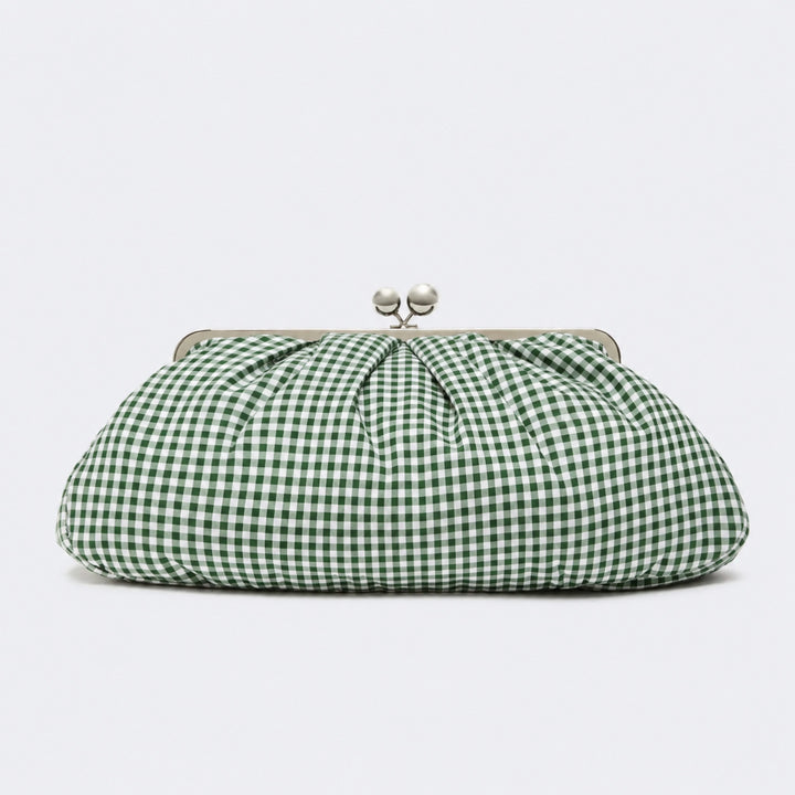 Geraffte Clutch-Tasche