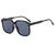 Damen quadratische Sonnenbrille mit modernem Kunststoffgestell Karnz
