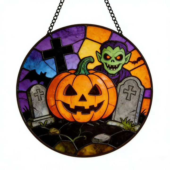 Dekorative Totenkopf Buntglas Wandkunst Karnz