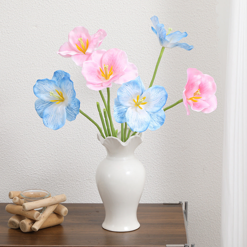 Künstlicher Orchideenblütenzweig mit detailreichen Blüten Karnz