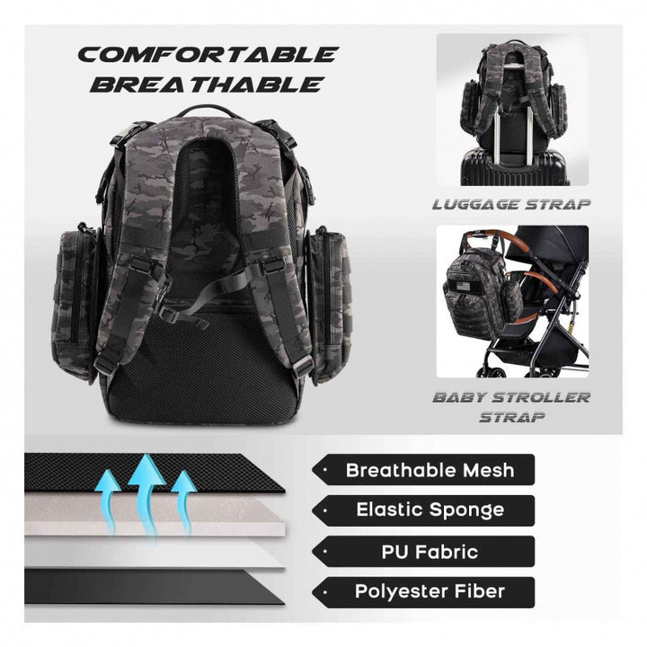 Taktischer Rucksack mit Multifunktionalen Fächern Karnz