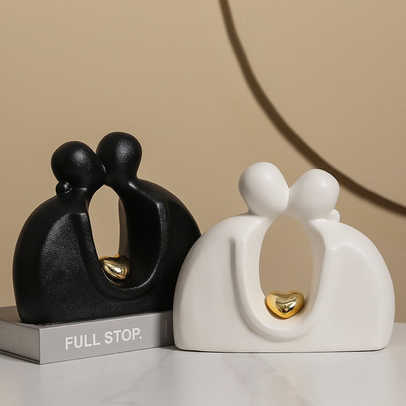 Moderne Familien-Skulptur Karnz
