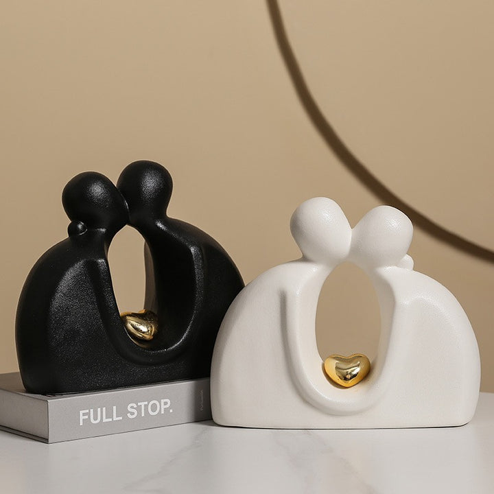 Moderne Familien-Skulptur Karnz