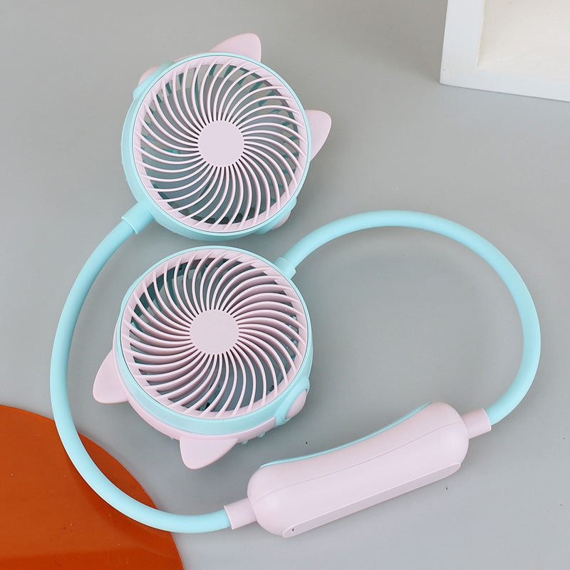 Unisex Tragbarer Doppelventilator Karnz