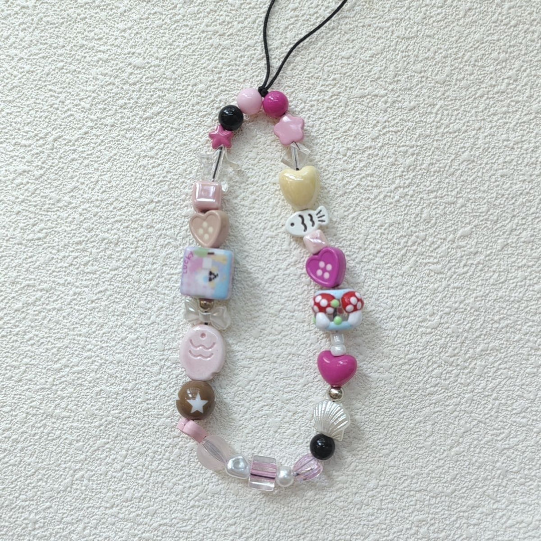 Farbenfroher Charm Perlen Brillenband Karnz