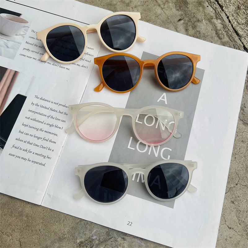 Chic Retro Runde Rahmen Sonnenbrillen Karnz